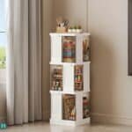 Organizador Contenedor Mueble Plegable Plástico Giratorio 360°