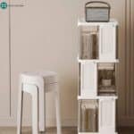 Organizador Contenedor Mueble Plegable Plástico Giratorio 360° - Image 6