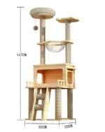 Rascador Gimnasio Torre Casita Para Gatos 147x50x50 (B35) - Image 2