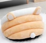 Casa Para Gato Mullida Cucha Cama Con Juguete Orejitas Beige Cueva - Image 7