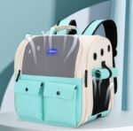 Mochila Transportadora Mascotas Gato Perro Con Bolsillos