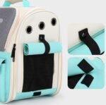 Mochila Transportadora Mascotas Gato Perro Con Bolsillos - Image 6