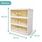 Organizador Zapatos Plegable Zapatero Mueble 3 niveles - Image 8