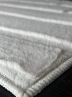 Alfombra 180x230 Nordica Piel De Conejo Natural