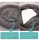 Cama Para Perro Gato Nido Nordico Pelo Largo Antiestres Funda Lavable - Image 16