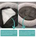 Cama Para Perro Gato Nido Nordico Pelo Largo Antiestres Funda Lavable - Image 15