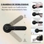Cerradura Smart Inteligente Wifi Huella Código Negro