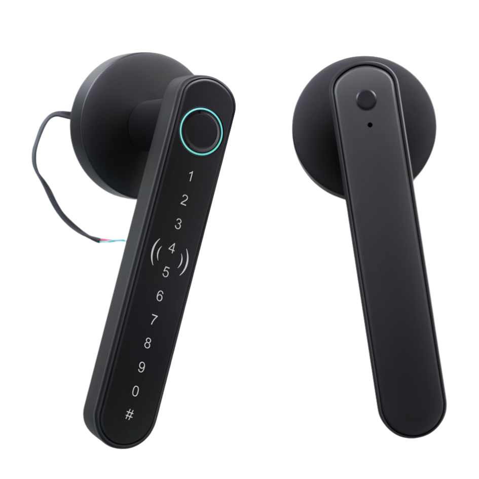 Cerradura Smart Inteligente Wifi Huella Código Negro