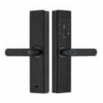 Cerradura smart huella digital grande Z17-TY Especificaciones • Color: Negro • Medidas: 26 x 6,5 cm • Material : Aleación de zinc + acrilico • Desbloqueo: Huella digital, contraseña, capacidad de tarjeta 100 unidades. • Grosor de la puerta recomendado 4-7 cm. • Batería: 4,5 V-6. 5V 4 pilas alcalinas (no incluidas) Beneficios • Cerradura inteligente de huellas dactilares, huella digital semiconductora • Contraseña anti-snooping, pantalla táctil • Múltiples funciones de desbloqueo inteligente • Duración de la batería de larga duración, estabilización y ahorro de energía • Compatible con múltiples huellas dactilares, sistema de alarma múltiple Caracteristicas • Resistente al agua y al polvo: Diseñada para resistir las condiciones más adversas, asegurando un rendimiento óptimo en cualquier entorno. • Conexión WiFi: Permite una configuración y control remotos, brindándote flexibilidad y conveniencia en el manejo de tu seguridad. • Fácil instalación: Se ajusta fácilmente con solo 2 tornillos pasantes, adaptándose al ancho estándar de una cerradura tradicional. • 5 formas de apertura: Huella dactilar, código numérico, tarjeta codificada, aplicación TUYA, llave física y apertura remota vía WiFi. • Registro de acceso: La aplicación registra quién y cuándo se ha abierto la puerta, brindándote un control total sobre la seguridad. • Modo asistencia: Ideal para el control de personal, permitiendo la gestión eficiente de empleados y accesos autorizados.