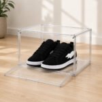 Caja Zapatillas Acrilica Tapa Magnetica Zapatos Organizadora