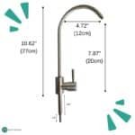 Grifo Acero Inoxidable Canilla Para Purificador De Agua - Image 4