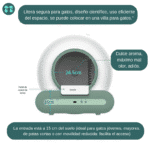 Caja Arena Automática Gatos Ti plus 65L verde - Image 9