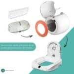 Caja Arena inteligente Automática Gatos Q-clean 65L - Image 3