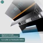 Campana extractora inteligente negro 250w S9005 - Image 3