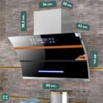 Campana extractora inteligente negro 250w S9005 - Image 5