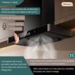 Campana Extractora Inteligente Europea negro 180w T12 - Image 2