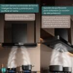 Campana Extractora Inteligente Europea negro 180w T12 - Image 3