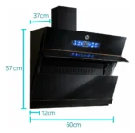 Extractor Purificador Inteligente De Cocina Moderno S9006 Negro - Image 2