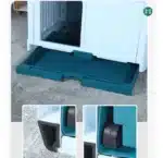 Casa Cucha Perro Mascota Exterior Plastica Verde Musgo N21 - Image 4