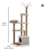 Rascador Gimnasio Torre Casita Para Gatos Anti-estrés T20 - Image 4