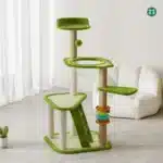 Rascador Gimnasio Torre Casita Para Gatos Anti-estres Verde T23 - Image 4