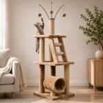 Rascador torre gatos con sisal y plataformas acolchadas T11