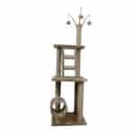 Rascador para gatos de 145 cm con sisal y plataformas