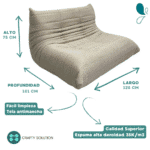 Sillon Togo 2 cuerpos enterizo en caja - Image 5