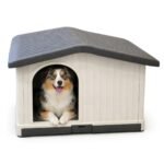 Casa Cucha Perro Mascota Exterior Plastica Gris opaco N21