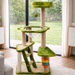 Rascador Gimnasio Torre Casita Para Gatos Anti-estrés T23 – Compacto y resistente