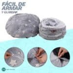 Cama Túnel Plegable Dona Grande Para Gato Crafty Solution Peluche - Image 4