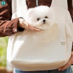 Mochila Transporte Mascotas Cómoda y Suave Crema - Image 3