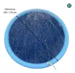 Pileta con aspersores Agua Portátil para Mascotas y Niños - Image 5