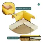 Cama cucha túnel desmontable 2 en 1 antideslizante para gatos - Image 8