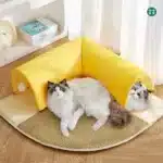 Cama cucha túnel desmontable 2 en 1 antideslizante para gatos - Image 4