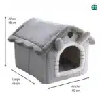 Casita Plegable Cucha para mascotas Peluche Interior No24 - Image 19