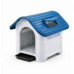 Casa para perro con techo impermeable y bandeja extraíble