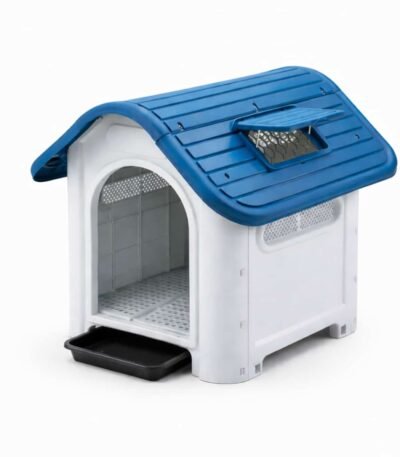 Casa para perro con techo impermeable y bandeja extraíble
