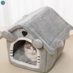 Casita Plegable Cucha para mascotas Peluche Interior No24 - Image 15