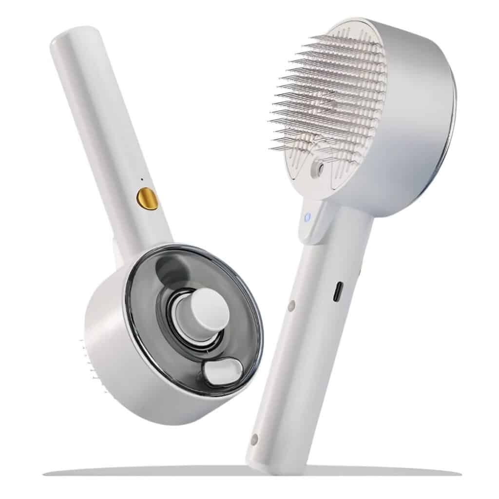 Cepillo Rociador Mascotas 3 en 1 – Baño, Masaje y Desinfección