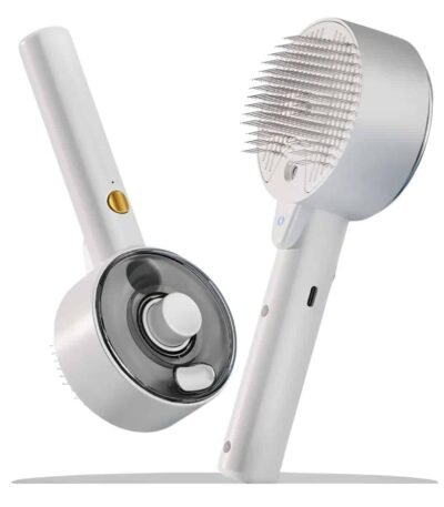 Cepillo Rociador Mascotas 3 en 1 – Baño, Masaje y Desinfección