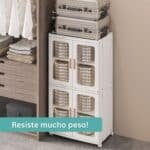 Contenedor Plástico Plegable Armario Apilable ruedas 3 niveles ancho - Image 4