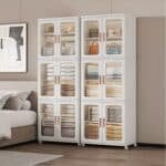 Contenedor Plástico Plegable Armario Apilable ruedas 3 niveles ancho - Image 8