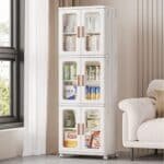 Contenedor Plástico Plegable Armario Apilable ruedas 3 niveles ancho