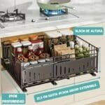 Organizador Estante Extensible de Metal Antióxido Alto - Image 12