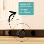 Mueble Contenedor Ropero Plástico Plegable 2 niveles con barral y ruedas - Image 4