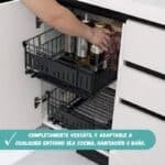 Organizador Estante Extensible de Metal Antióxido Alto - Image 14