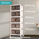 Armario Plástico Plegable Contenedor Apilable ruedas - Image 4