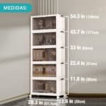 Armario Plástico Plegable Contenedor Apilable ruedas - Image 5