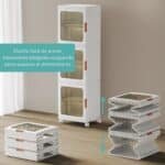 Zapatero estantería plegable plástico organizador hogar - Image 5